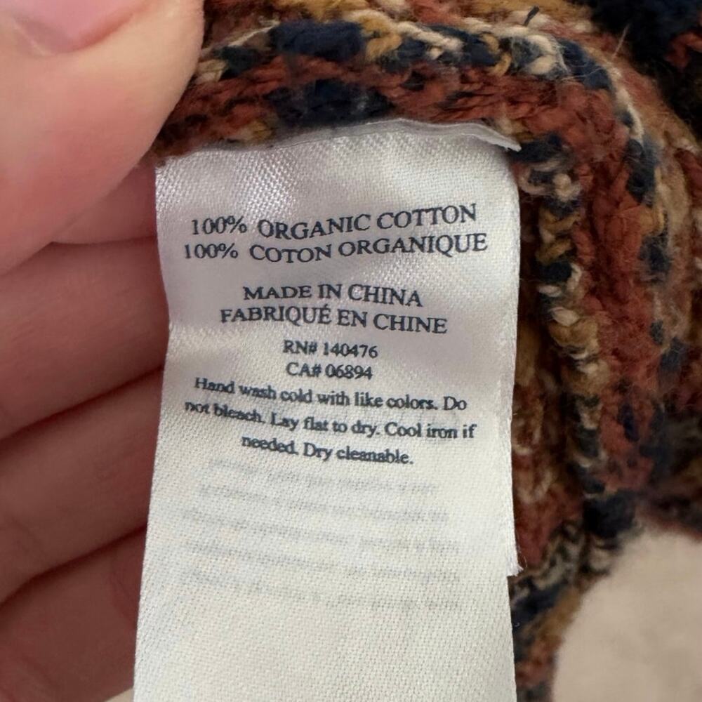 Faherty x B. Yellowtail Lodge Aztec Print Shall Collar Cardigan Wolf Mountain L - Picture 5 of 6